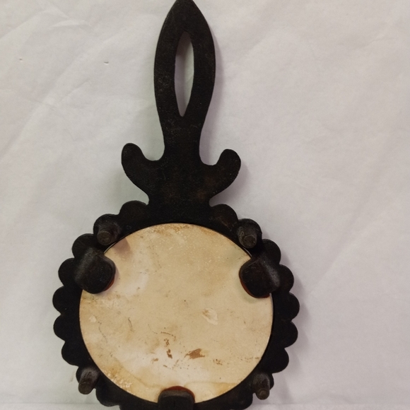 VINTAGE Cast Iron Trivet THE LORDS SUPPER Tile Wall Decor Dining Room or Kitchen - Picture 2 of 4